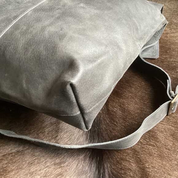 MAYKO Bags SLS Big Suede Leather Top Flap Satchel Crossbody Handbag Israel - Picture 6 of 12